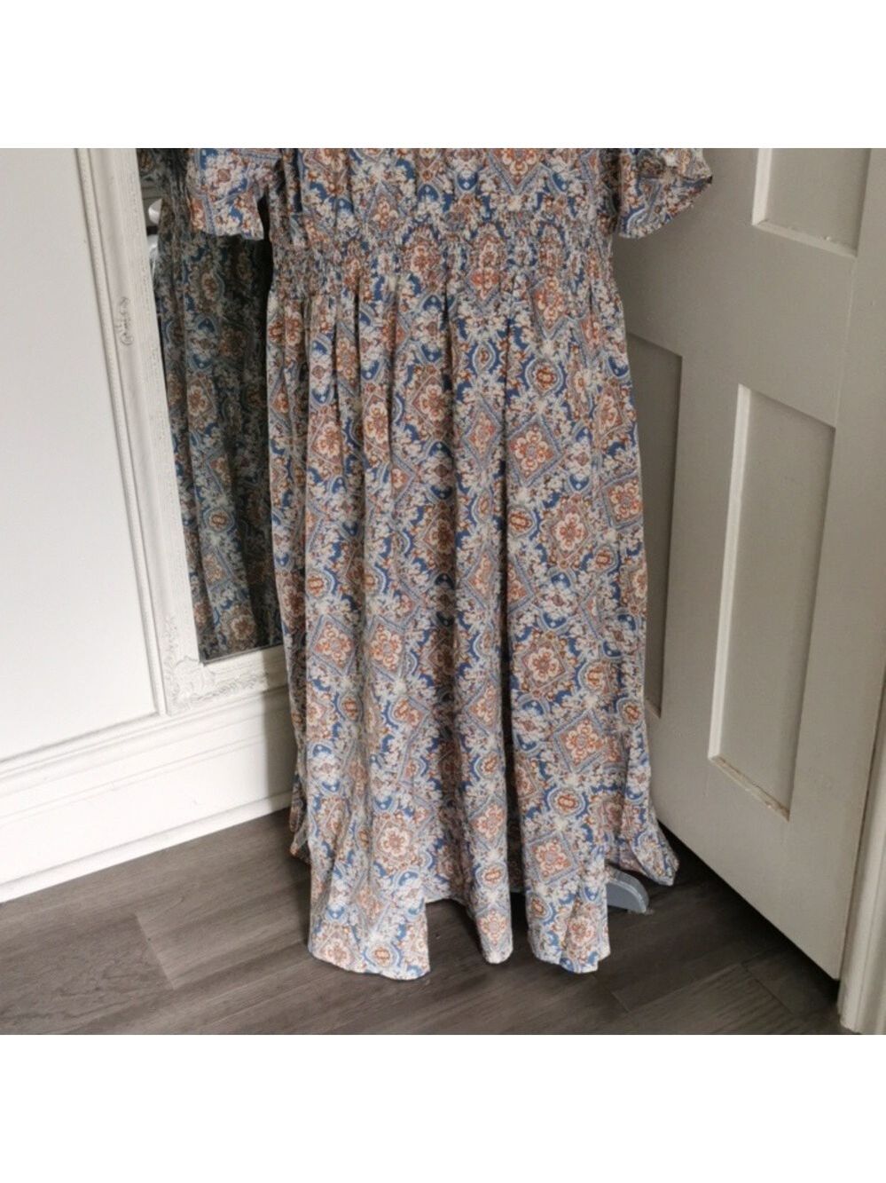 NWT Bloomchic plus fluttersleeve ditzy floral pocket split maxi dress Size 18/20 - Picture 6 of 9